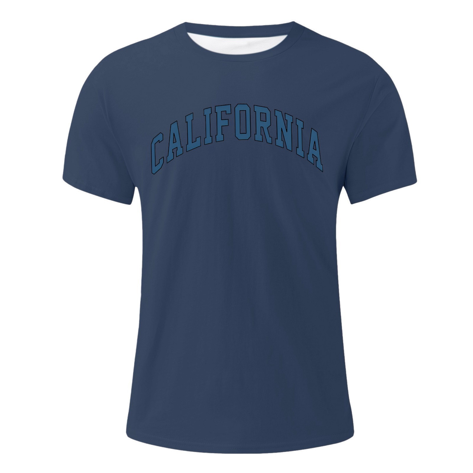 thumbnail image 2 of Camiseta oversize de verano para hombre - Cuello redondo y manga corta con estampado urbano - Camiseta deportiva holgada e informal, 2 of 5